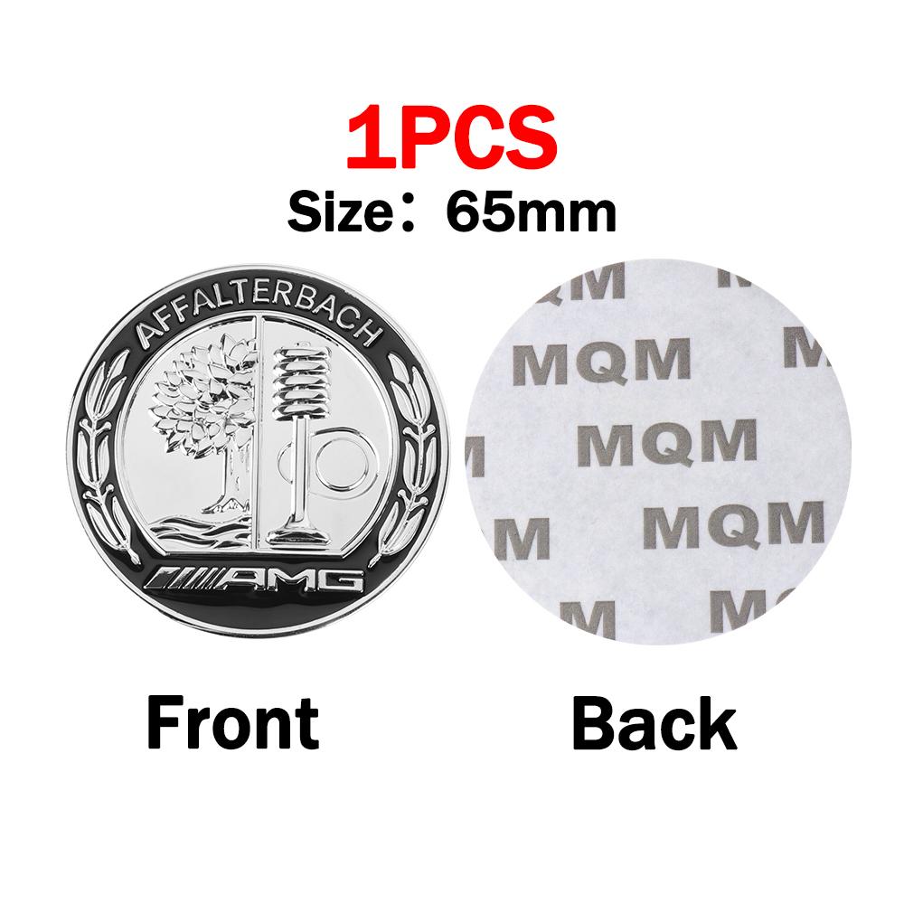 1Pcs 45/65MM Car Metal Side Body C-pillar Sticker Trunk Badge For Mercedes Benz A B C R G Class AMG W211 W204 W210 W251 CLA GLA