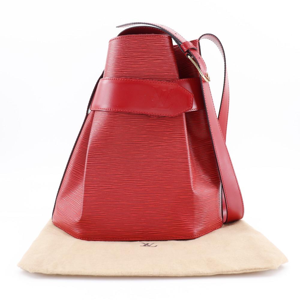 LOUIS VUITTON Sack de Paul Shoulder Bag M80207 Castilian red Red Epi Leather Women Used