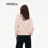 MO&Co. Women's Wool Blend V-Neck Long Sleeve Sweater