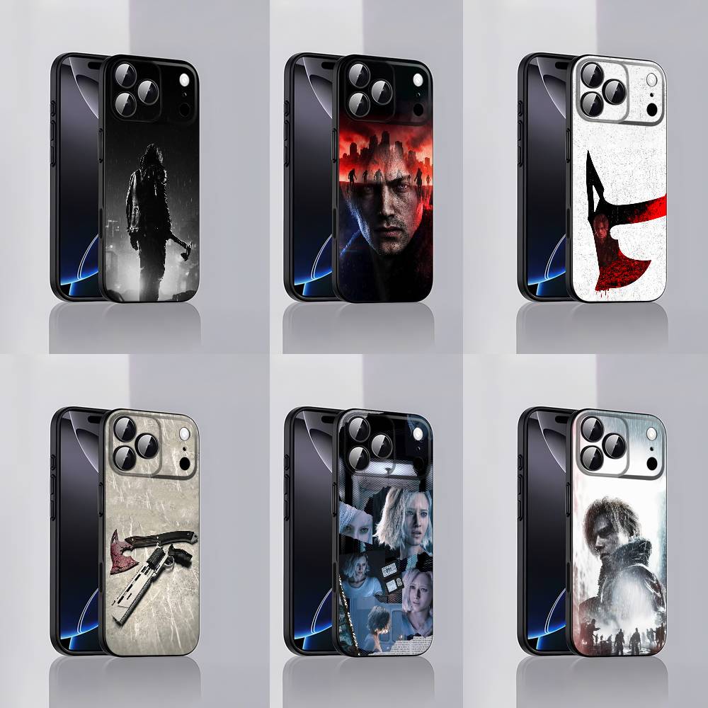 R-Resident Evil requiem Grace Leon S Kennedy Phone Case For iPhone 15,16,12,14,13,11,17,Pro,Max,Plus,E,Air,Mini Black Cover