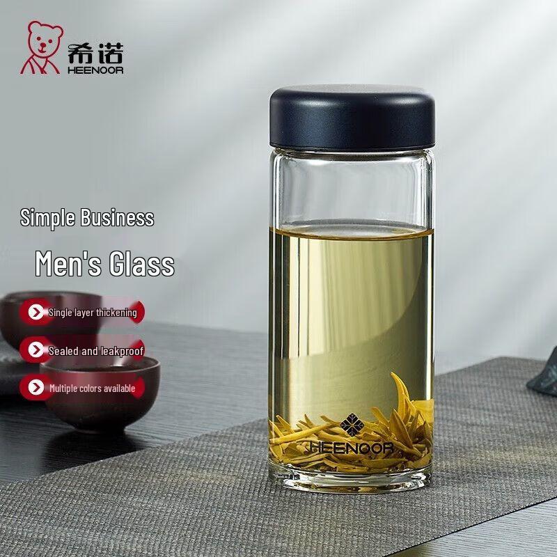 Heenoor Portable Borosilicate Glass Tea Cup
