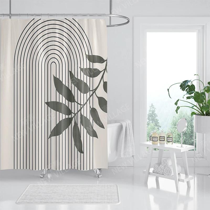 Vodotěsný látkový sprchový závěs Koupelnové závěsové doplňky 180x200 Koupelnový závěs do sprchy 240*200 severský boho dekor 240x200