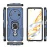For Honor X60 5G Case Rotatable Ring Kickstand PC + TPU Shockproof Phone Cover