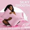 Satin Pillowcases for Hair and Silk Satin Standard Set of 2 Silky Pillowcases with Envelope Closure MR&HM Skin, Pillowcases, 2-Pack, Size,