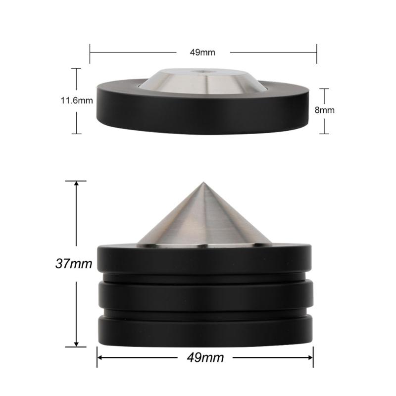Solid Metal Shockproof Spike Pads Isolation Stand Feet Amplifier Speaker Nails Spike Pads Small S Easy To Use
