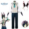 Impact Genshin Tighnari Linkage Cosplay Costume Halloween Party Outfit Fans Gift