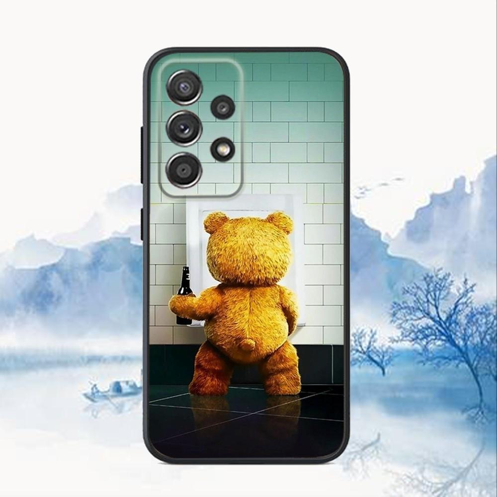 T-Teddy Bear Movie Ted Phone Case For Samsung S25,S24,S21,S22,S23,S30,Ultra,S20,Plus,Fe,Lite,Note,10,9,5G Black Cover
