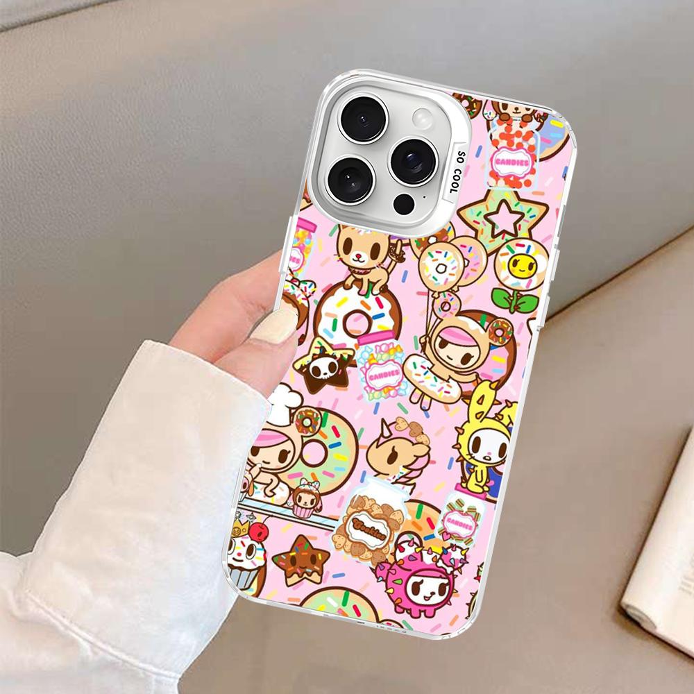 

Japan Tokidoki Anime Phone Case For IPhone 16 15 14 13 12 11 Pro Max X XR XSMAX 8 7 Plus Matte Shockproof Back Cover iPhone 12