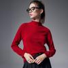 Women's Cable Knit Pure Cashmere Semi-High Collar Sweater
