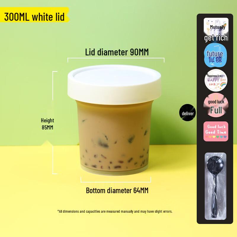 Disposable Plastic Dessert Cups 300ml