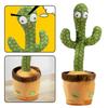 Dancing Cactus Toy Decoration Dancing Talking Cactus Toy with USB Charging Cable for Office