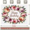 Party Backdrop Floral Flat Wreath Events Wedding Coming Ceremony Four Seasons Photo Booth Background Front Door Decor