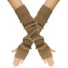 Knitted Fingerless Long Gloves Long Sleeve Elbow Mitten Y2K Arm Sleeve Gloves  for Women Girls