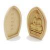 Special Buddhist Statue Amitabha Buddha Incense Holder Buddha Guardian Deity for the Year of the Dog and Year of the Pig Width Boxwood Carving 17560