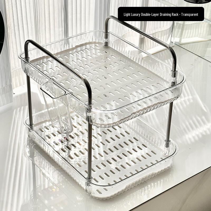 Cmaos Double-Layer Kitchen Draining Cup Holder