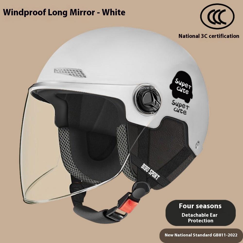 Electric Car Helmet Summer Unisex Battery Car Hard Hat Motorcycle Sun Protection Half Helmet