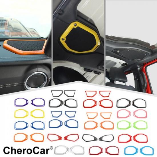 Car Top Roof A-Pillar Speaker Cover Trim For 18+ Jeep Wrangler JL Gladiator JT