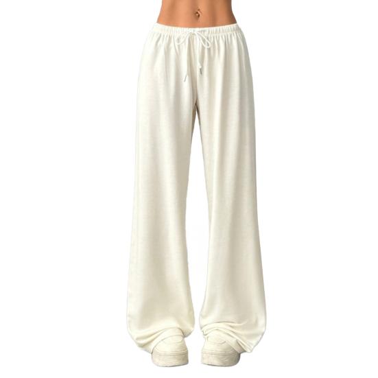 Women Sweatpants High Waisted Wide Leg Sport Pants Elastic Waistband Drawstring Stretchy Soft Breathable Workout Jogging Casual Pants Activewear
