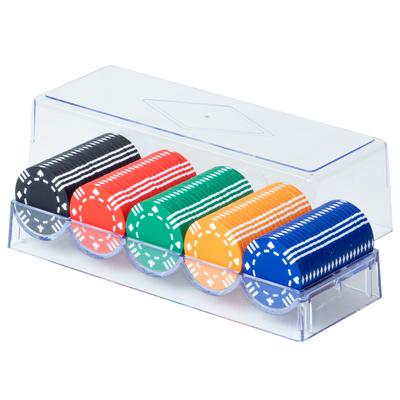 Alban Authentic Casino Chip 40mm 8g 5 Colors Pieces of Each Total of 100 Pieces / Diameter / Thickness 3.3mm / Weight / (20 Color, Set)