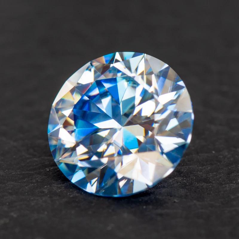 Růžový kulatý moissanitový diamant pěstovaný v laboratoři pro výrobu šperků DIY Materiály s tovární cenou