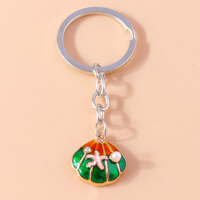 

Pretty Summer Beach Conch Keychain Bohemian Tassels Key Ring Pendants for Women Girls Handbag Accessories DIY Jewelry Gifts
