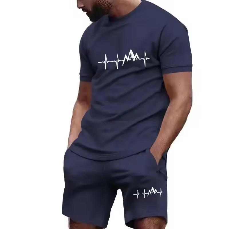 2025 Men's Mesh Fitness & Fashion Running Set - Casual Sportswear
