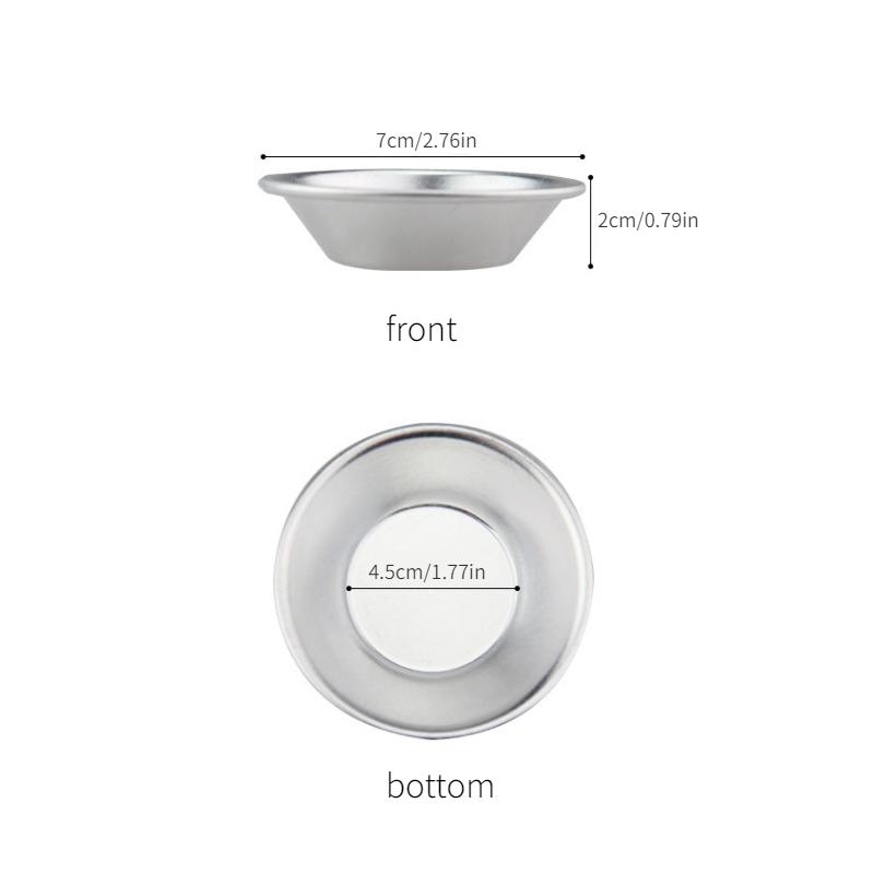 10Pcs Egg Tart Aluminum Cupcake Cookie Flower Mold Mould Tin Baking Pan