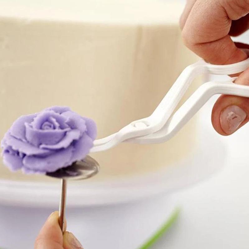 Stainless Steel Cake Piping Nail Tips Cream Stand Chocolate Fondant Decoration Flowers Transfer Tray Baking Decorating Tools