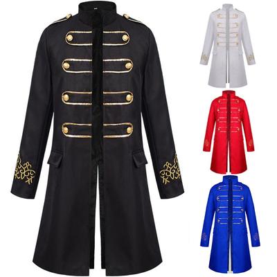 Pánská Steampunk Vintage Středověká fraková bunda Renesanční Retro Gotický Viktoriánský Frock Coat Jednotný Halloween Cosplay Kostým