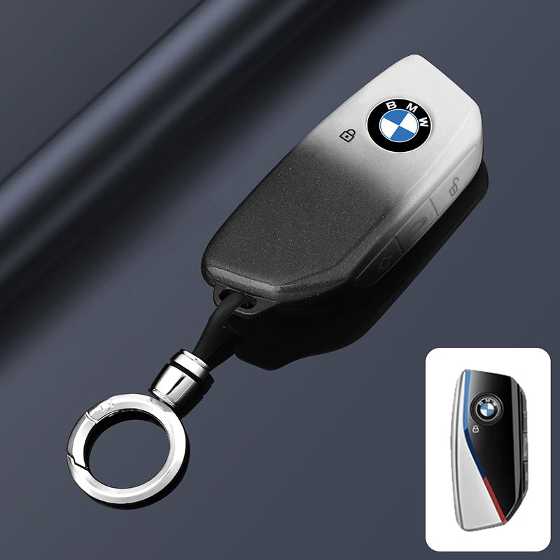KWMBS1 Car Sticker Car Key Fob Ring Chain Cover Case For BMW 530i 540i 550e 750e 740i 760i X1 X2 X5 X6 X7 M5 iX1 iX2 iX XM i5 i7 2024 2