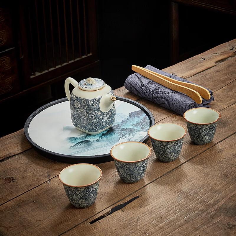 OIMG Portable Ru Kiln Travel Tea Set