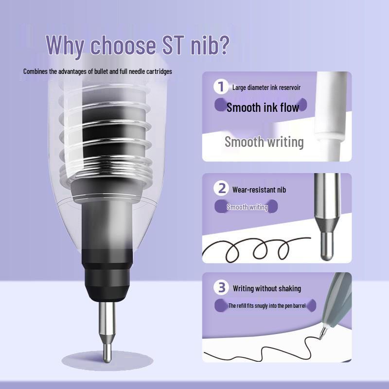 INS Fresh Style 0.5mm Gel Pen: Quick-Drying, Click-Action, Ideal for Exams