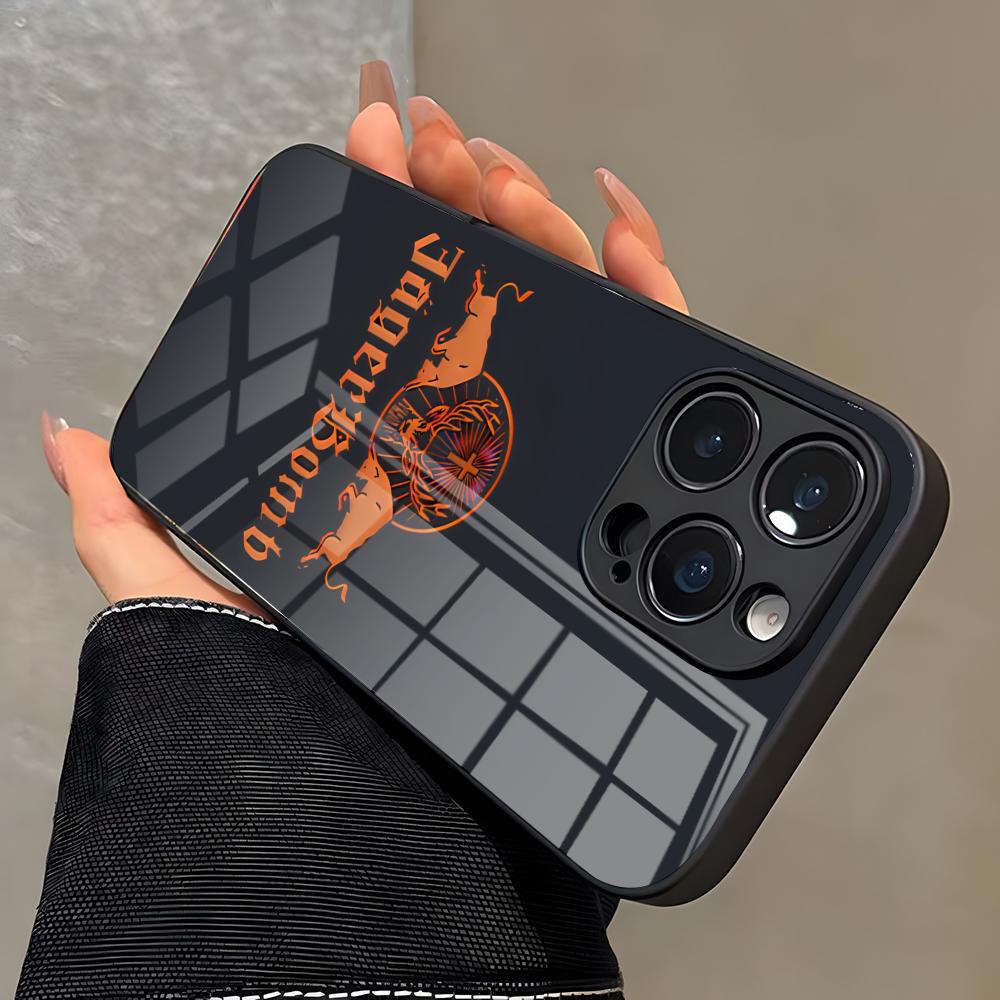 Hot J-JaegermeisterS Liquor Phone Case For IPhone 17 Pro Max 16 15 14 Pro Max 13 11 X Xs Xr 8 7Plus Glass Cover