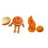 3D-printet Citrus Fidget Legetøj Stressreducer Udvidbar Spiral Kædebold med Glat Bevægelse Realistisk Appelsin Citron Legetøj Fokusforbedrende Gadget