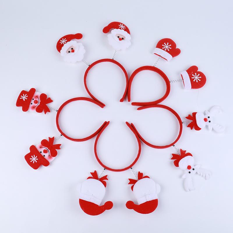 Christmas Decorations Old Man Snowman Deer Headband Christmas Gift Head Buckle Exquisite Christmas Hat Cartoon