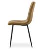 TURIN chair - brown velvet / black legs x 1