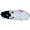 Mizuno Wave Claw 2 Lightweight Shock Absorbing Non-Slip Breathable Low-Top Badminton Shoes Unisex sneaker White Purple 71GA211030