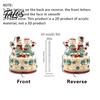 Decorative Rotating Base Acrylic Desktop Ornament, 2D Flat Christmas Santa Snowman Cupcake Plaque with Gift for Home Winter Bookshelf, Mantel,
