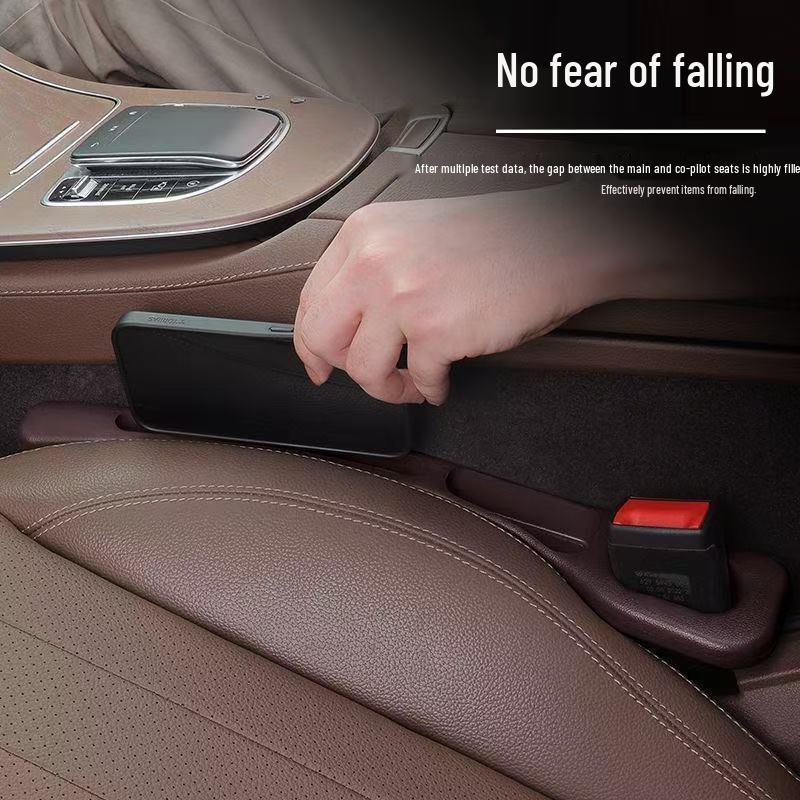 Leakproof Car Seat Gap Filler and Storage Box