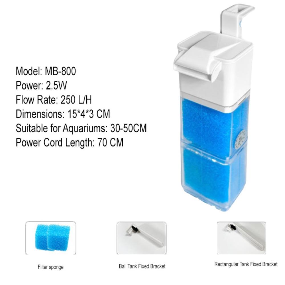 Standing Fish Tank Submersible Filter Extendable Aquarium Water Purifier  Odd-Shaped Aquarium