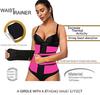 Adjustable Waist Cincher: Three-Row Buckle Tummy Control Belt with Back Support