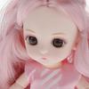 16CM Doll Toy Fashion with Long Hair White Skin Dolls Dress Up Outfits