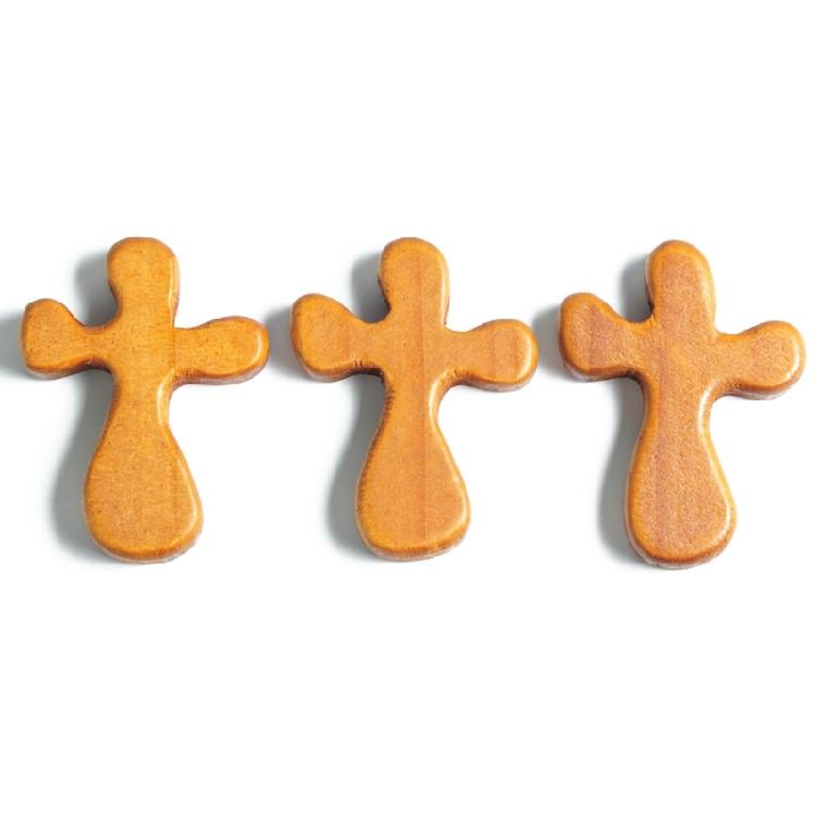 Wood Holding Crosses Prayer & Meditation Cross Religious Gift for Kids Adults