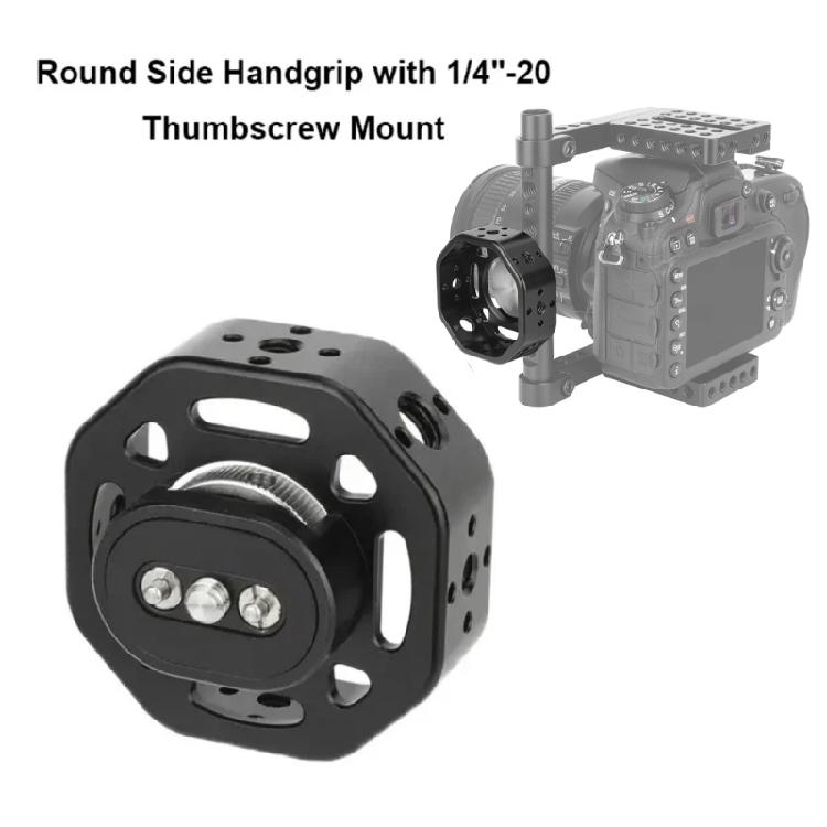 Aluminum Camera Cage Handle Lightweight 1/4inch 3/8inch Thread Expansion Port Hand Grip For DSLR Cage Accessories