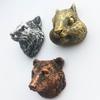 Silber Gold Kupfer Farbe Murmeltier Wolf Kopf Bär Kopf Kühlschrank Magnet Sammlung Home Küche Dekoration Reise Souvenir Handwerk Geschenk