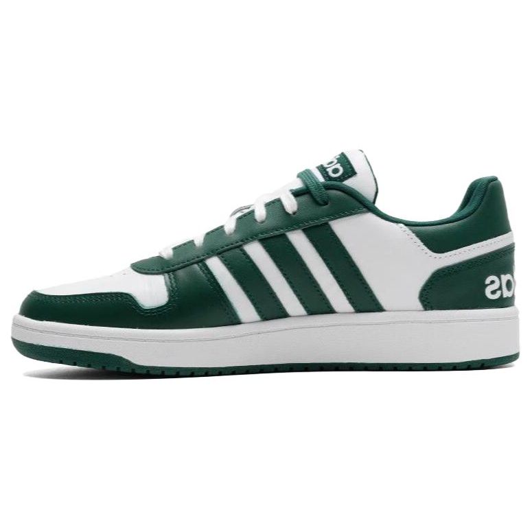 Adidas Hoops 2.0 Low Top Sneakers Unisex Sneakers Green White IH6369