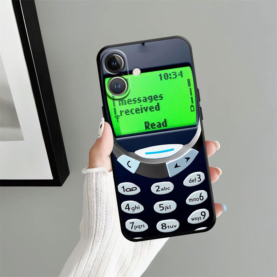 Black Soft Phone Cover Case for iPhone XR 15 16 14 Plus 13 12 11 17 Pro Max 7 8 XS Max 17Air Retro Phone Model