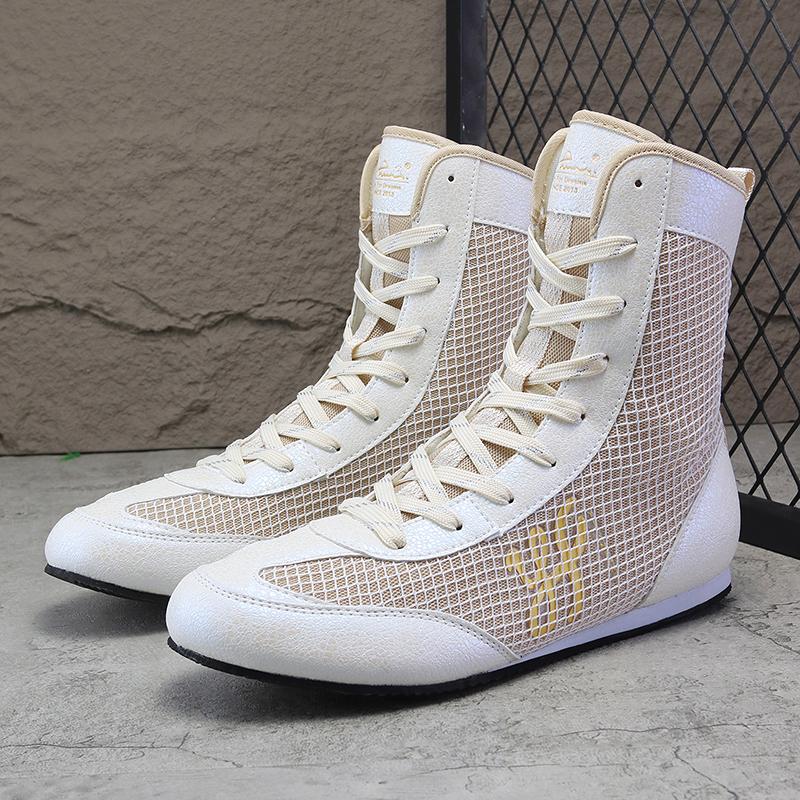 2026 New Wrestling Shoes for Men Breathable Boxing Training Boot Shock-Absorbant Combat Sneakers Men Training Fighting Boots