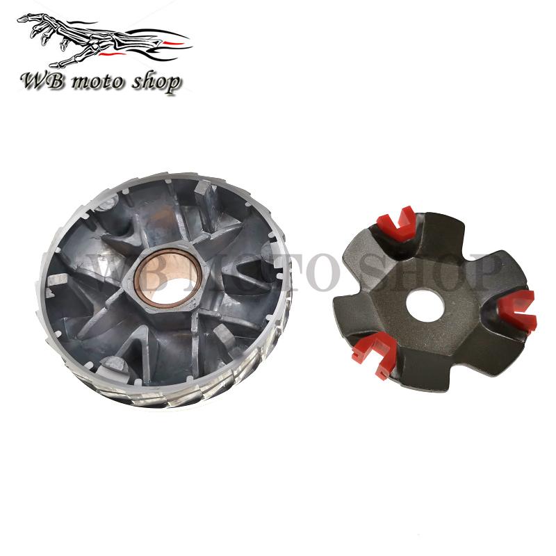 Racing Variator Scooter Variator Kit with Roller Weights Drive Pulley for GY6 50 80 139QMB/QMA DIO AF18 AF28 AF34 AF35 ZX Moped
