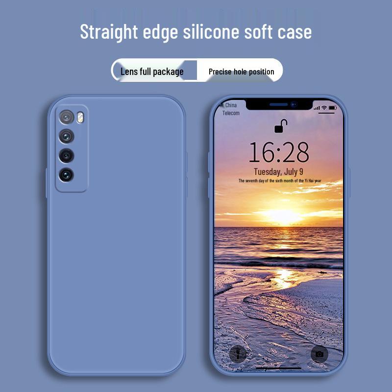 Huawei Nova7 Liquid Silicone Protective Phone Case - Full Coverage, Anti-Drop, Unisex Design